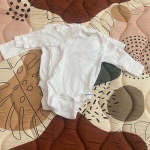 Gerber White Bodysuit Soft Cotton One Piece